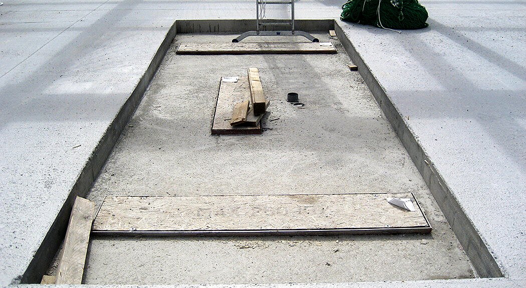 Gruben im Rohbau